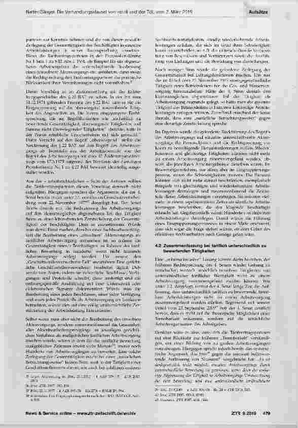 Vorschauseite 5: Die Verhandlungsklausel von ver.di und der TdL vom 2. März 2019 Oder: Wie löst man einen gordischen Knoten?