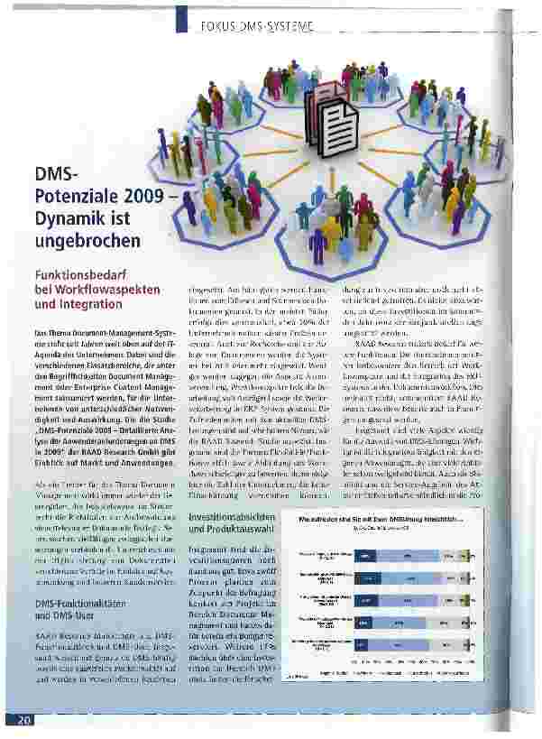 Vorschauseite 1: DMS-Potenziale 2009 -Dynamik ist ungebrochen