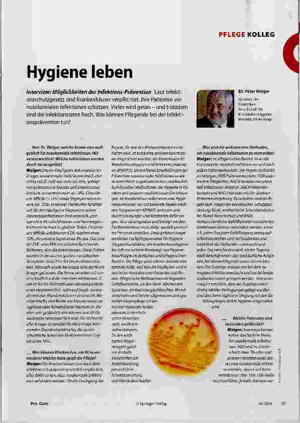 Vorschauseite 1: Hygiene leben