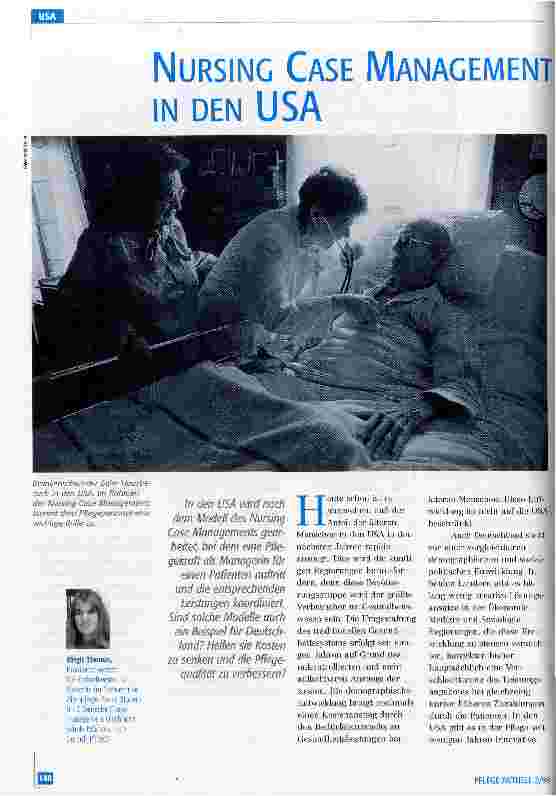 Vorschauseite 1: Nursing Case Management in den USA