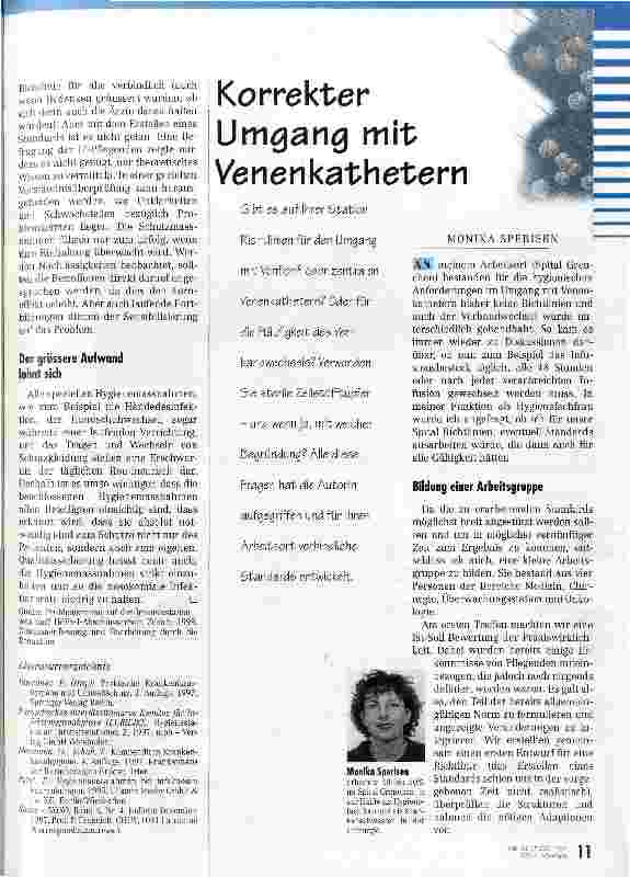 Vorschauseite 1: Korrekter Umgang mit Venenkathetern