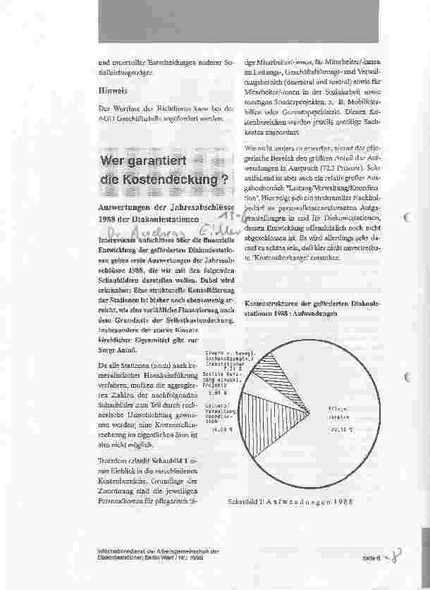Vorschauseite 1: Wer garantiert die Kostendeckung?