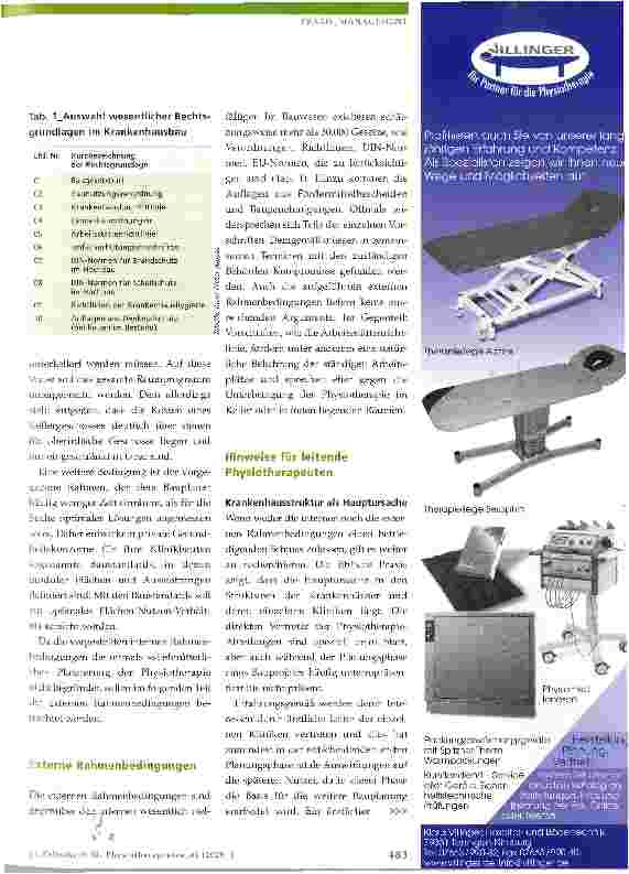 Vorschauseite 2: Physiotherapie im Keller?