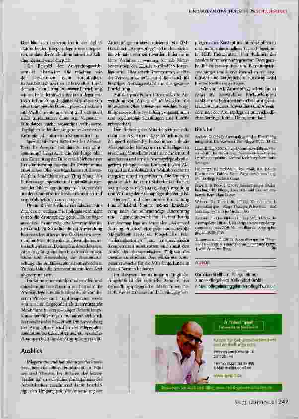 Vorschauseite 3: Therapeutische Ansätze in der Langzeitpflege Beispiel Aromapflege als pädagogischpflegerisches Konzept in einer stationären Einrichtung der Eingliederungshilfe