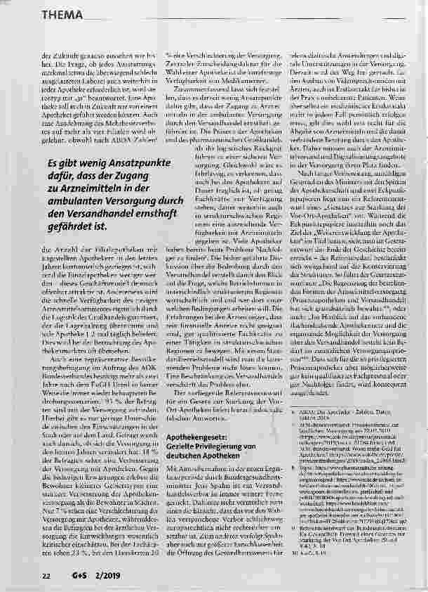 Vorschauseite 4: Teurer Stillstand: Nicht-Reform im Apothekenmarkt
