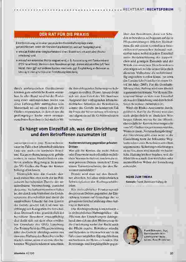 Vorschauseite 2: Wer zahlt den Polizeieinsatz?
