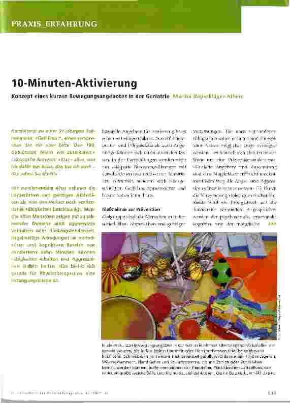 Vorschauseite 1: 10-Minuten-Aktivierung