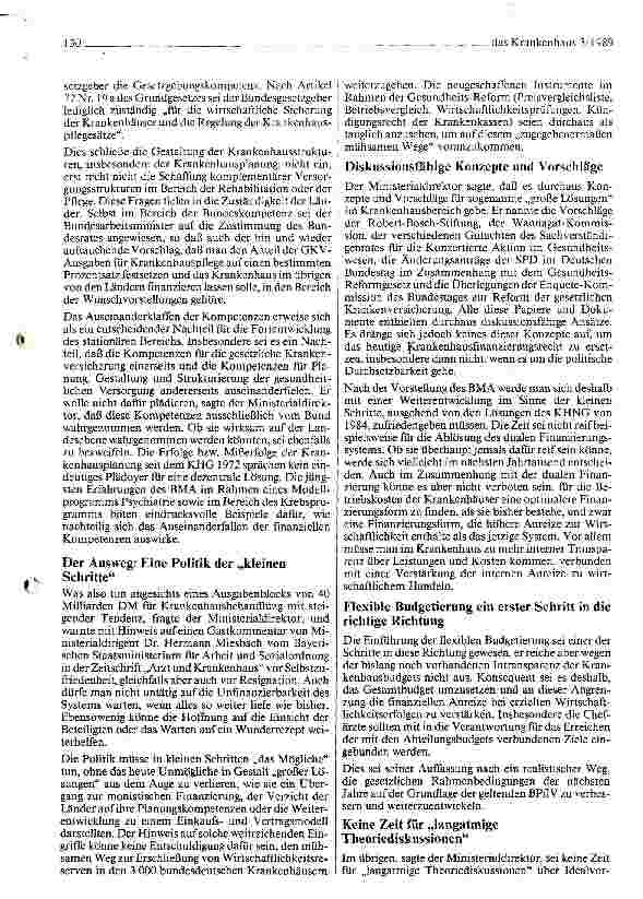 Vorschauseite 4: 13. Internationales Krankenhaussymposium in Düsseldorf Krankenhäuser stehen an der Klagemauer