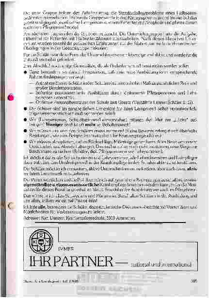 Vorschauseite 6: Neue Ansätze in der Krankenpflegeausbildung