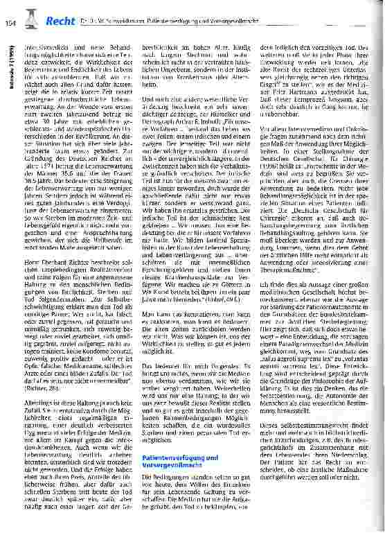 Vorschauseite 2: Patientenverfügung und Vorsorgevollmacht - sinnvolle Instrumente zur Stärkung der Patientenautonomie am Lebensende?