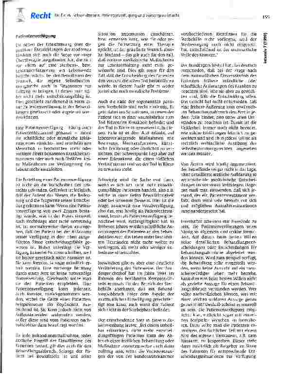 Vorschauseite 3: Patientenverfügung und Vorsorgevollmacht - sinnvolle Instrumente zur Stärkung der Patientenautonomie am Lebensende?