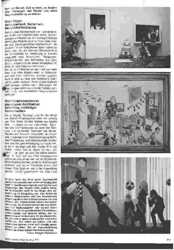 Vorschauseite 2: Das kindergerechte Krankenhaus Illusion oder Wirklichkeit Ein Bremer Modellprojekt