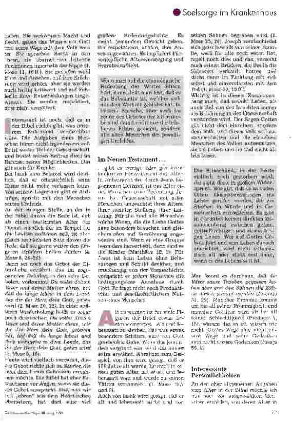 Vorschauseite 2: Das Alter in der Bibel