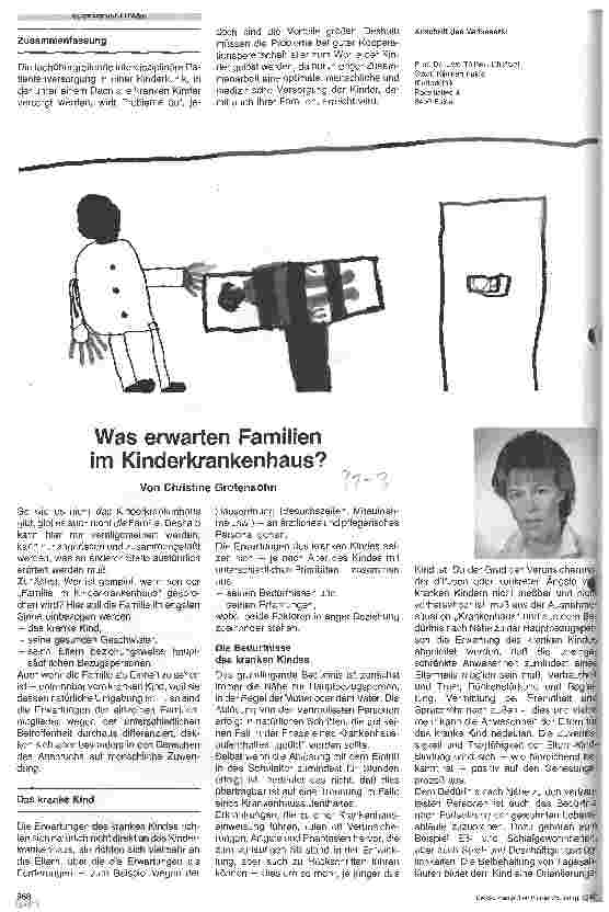 Vorschauseite 1: Was erwarten Familien im Krankenhaus