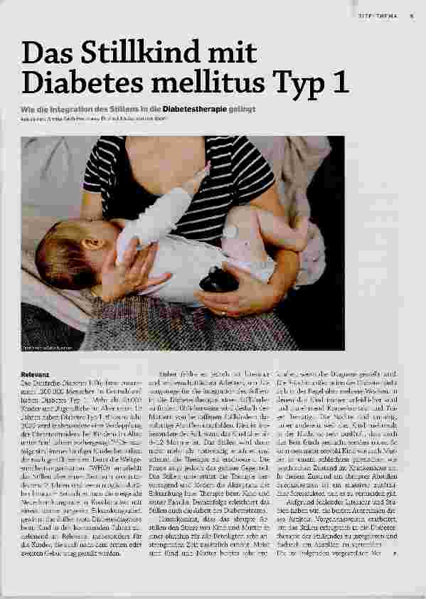 Vorschauseite 1: Das Stillkind mit Diabetes mellitus Typ 1