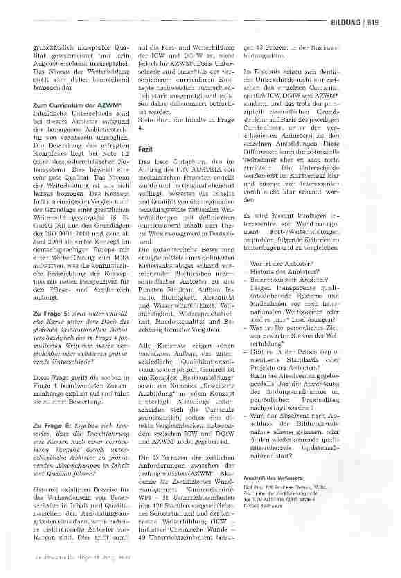 Vorschauseite 4: Wundmanagement Fortund Weiterbildungen in Deutschland