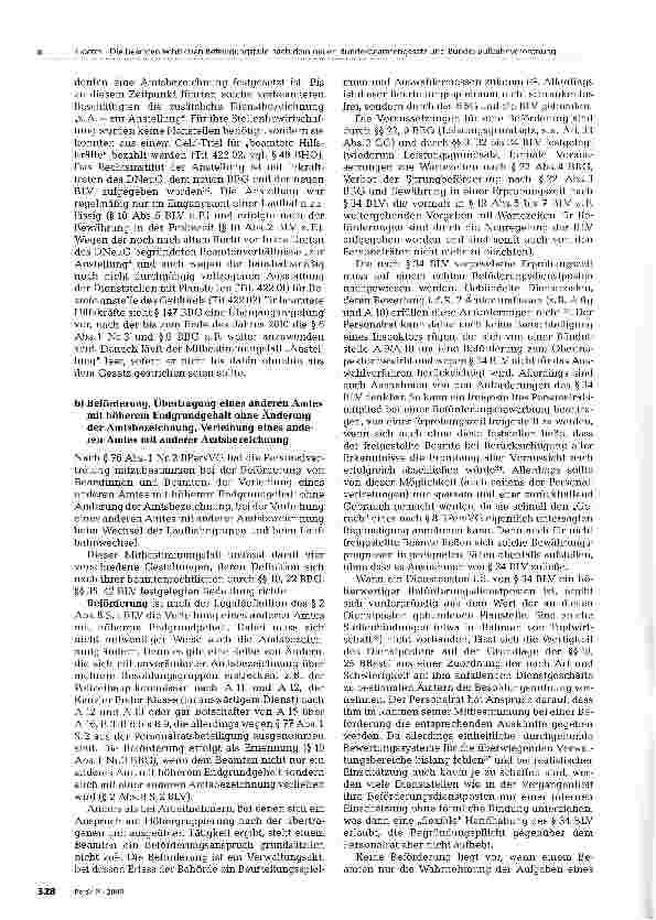 Vorschauseite 5: Die beamtenrechtlichen Beteiligungsfälle nach dem neuen Bundesbeamtengesetz und der neuen Bundeslaufbahnverordnung