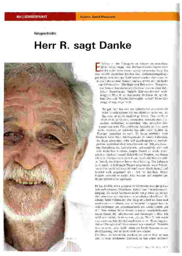 Vorschauseite 1: Herr R. sagt Danke