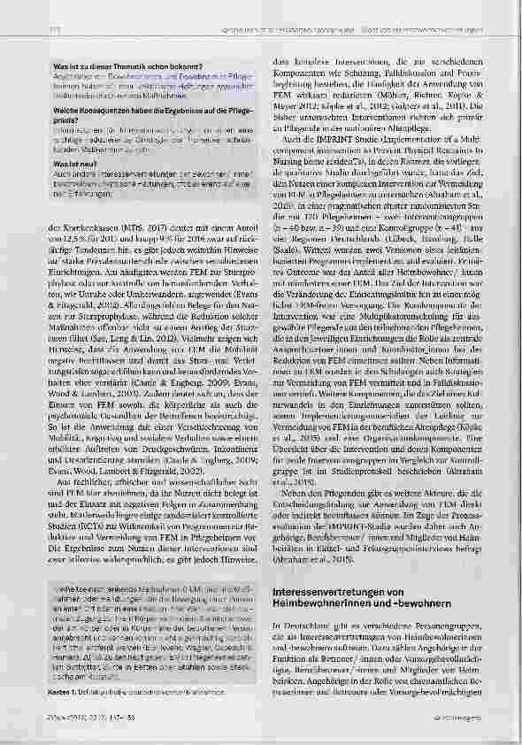 Vorschauseite 2: Freiheitseinschränkung aus Sicht der Interessenvertretungen von Pflegeheimbewohnerinnen und -bewohnern ene qualitative Studie