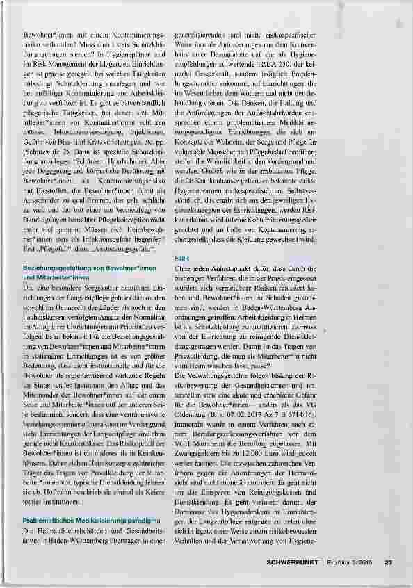 Vorschauseite 2: Krankenhausstandards im Pflegeheim: Hygienemaximierung versus Wohnorientierung