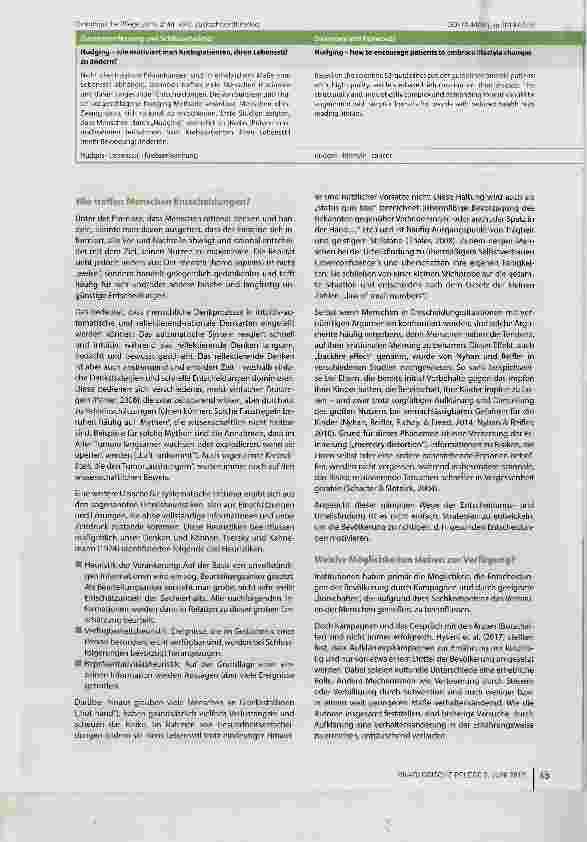 Vorschauseite 2: Nudging - wie motiviert man Krebspatienten, ihren Lebensstil zu ändern?