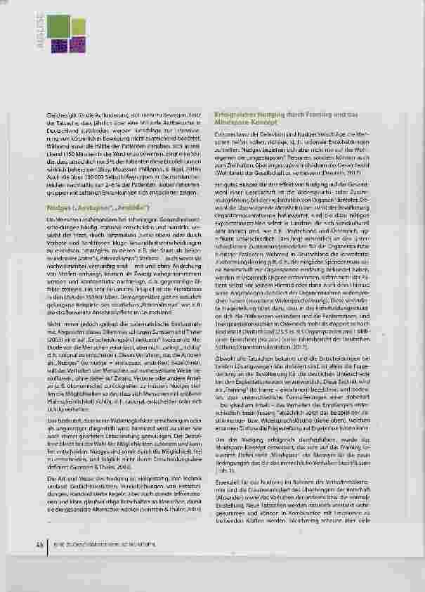 Vorschauseite 3: Nudging - wie motiviert man Krebspatienten, ihren Lebensstil zu ändern?