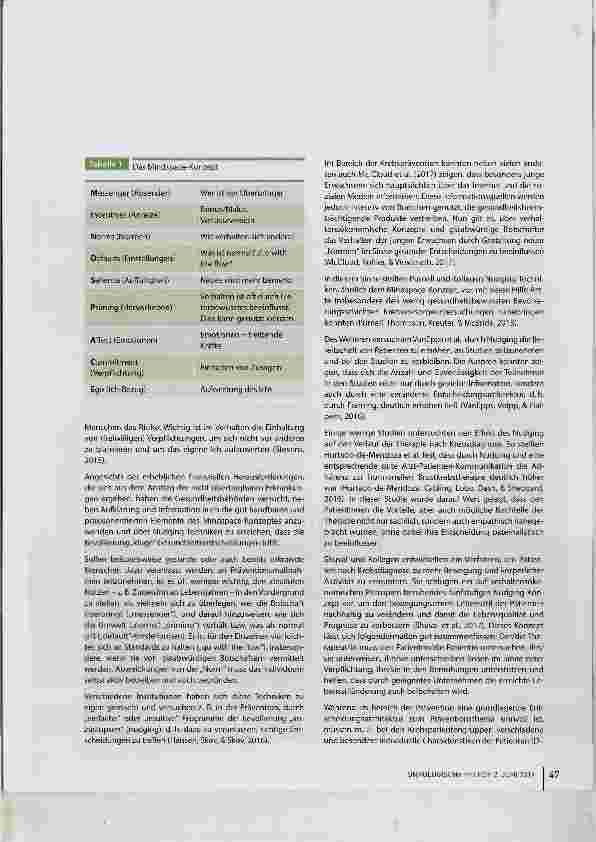 Vorschauseite 4: Nudging - wie motiviert man Krebspatienten, ihren Lebensstil zu ändern?