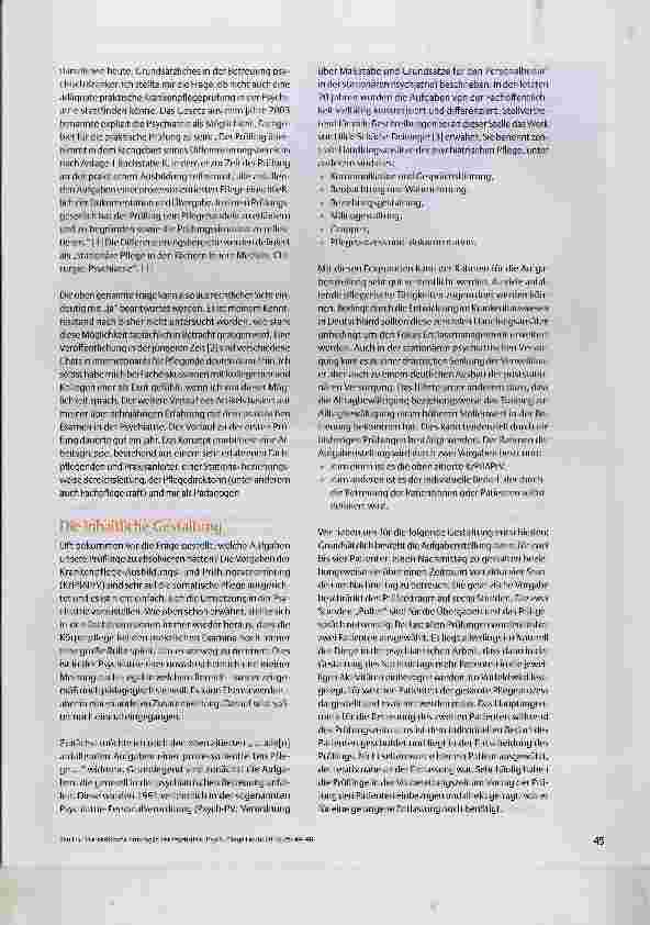 Vorschauseite 2: Die praktische Prüfung in der Psychiatrie
