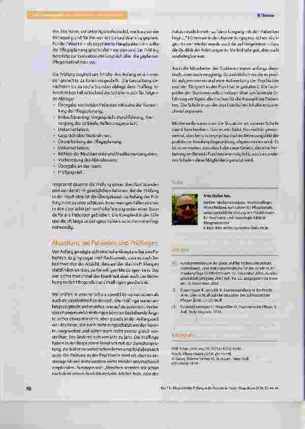 Vorschauseite 5: Die praktische Prüfung in der Psychiatrie