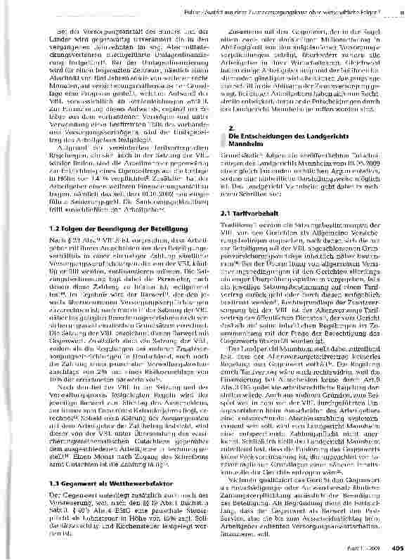 Vorschauseite 2: Austritt aus einer Zusatzversorgungskasse ohne wirtschaftliche Folgen?