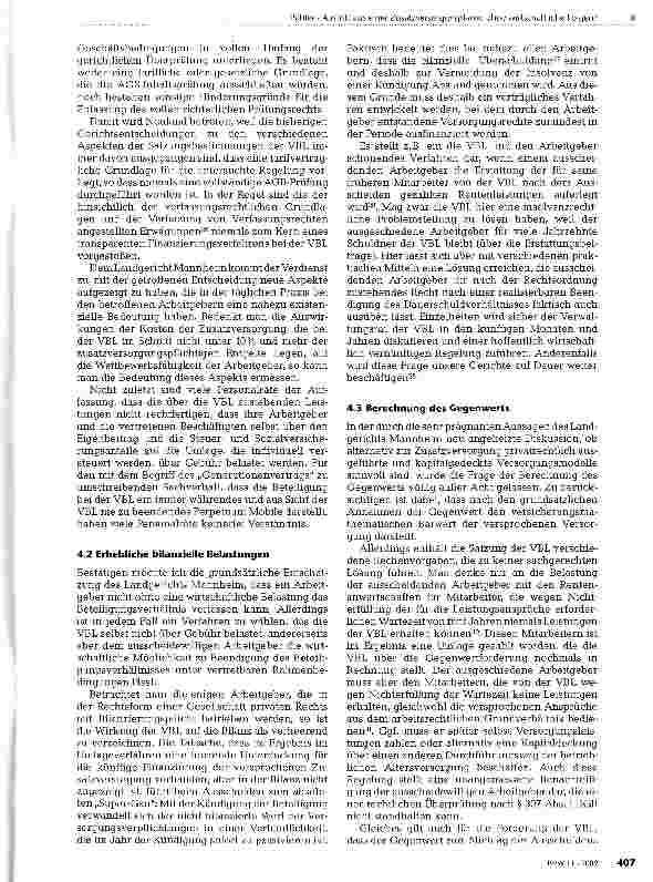 Vorschauseite 4: Austritt aus einer Zusatzversorgungskasse ohne wirtschaftliche Folgen?