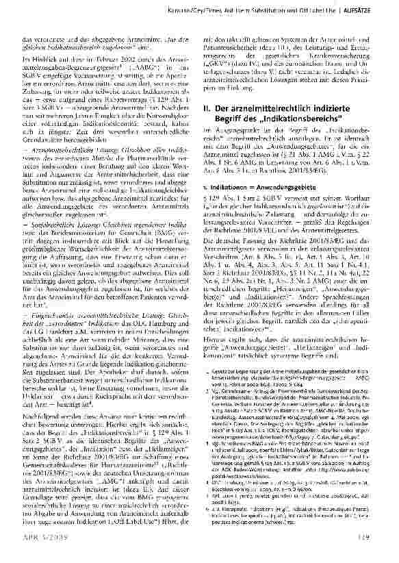 Vorschauseite 2: Aut-Idem Substitution und Off-Label-Use -Wirtschaftlichkeit auf Kosten der Arzneimittelsicherheit?