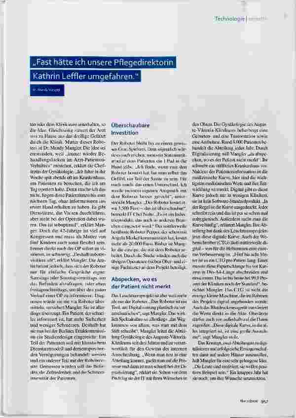 Vorschauseite 2: Digitalisierung „Ich robotervisitiere