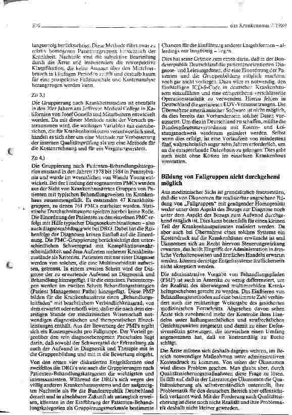 Vorschauseite 6: Möglichkeiten und Chancen diagnosebezogener Fallpauschalen und anderer alternativer Entgeltungssysteme