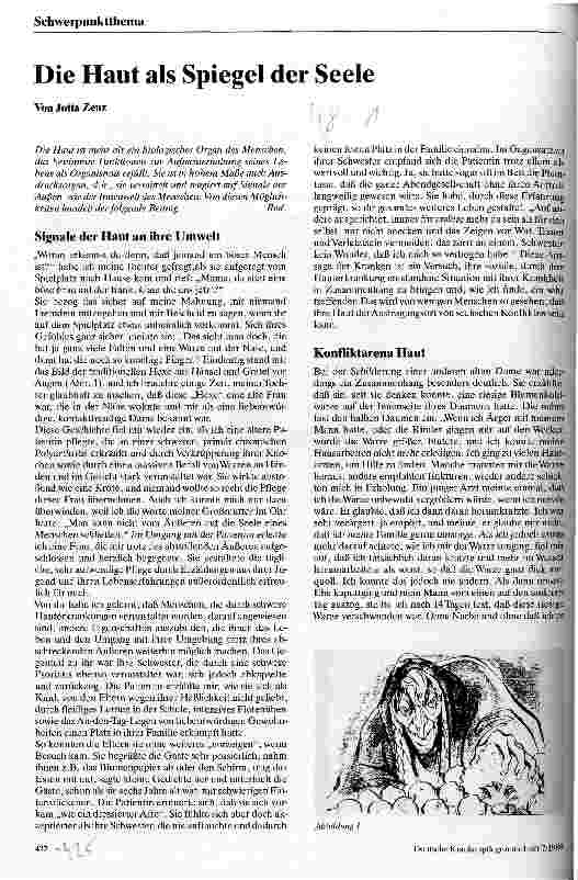 Vorschauseite 1: Die Haut als Spiegel der Seele