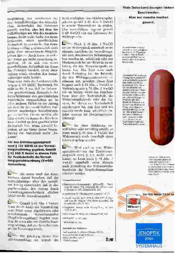 Vorschauseite 5: Das Krankenhaus als Nothelfer Zum Kostenerstattungsanspruch nach § 121 HGB