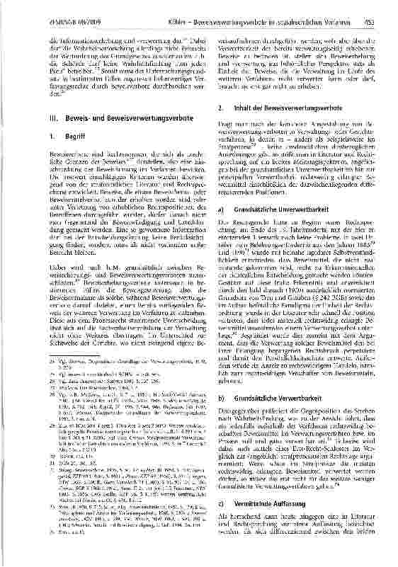 Vorschauseite 3: Beweisverwertungsverbote infolge der Verletzung von Hinweis-und Belehrungspflichten im sozialrechtlichen Verfahren