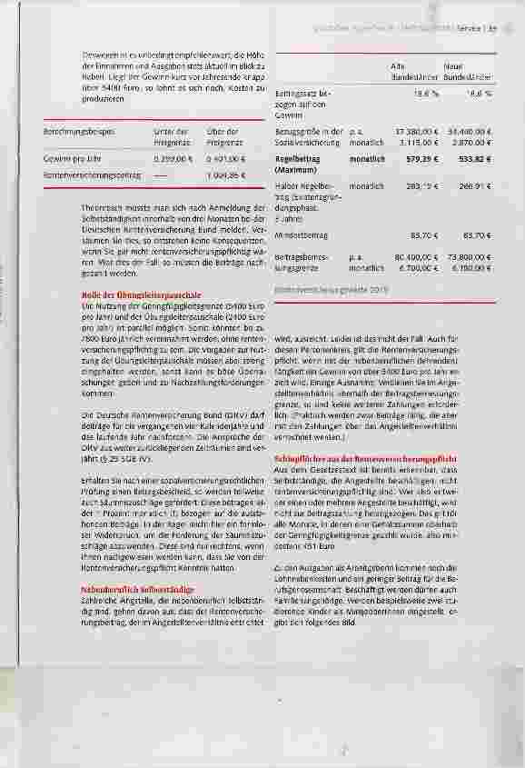 Vorschauseite 2: Neues aus der (Renten-)Anstalt