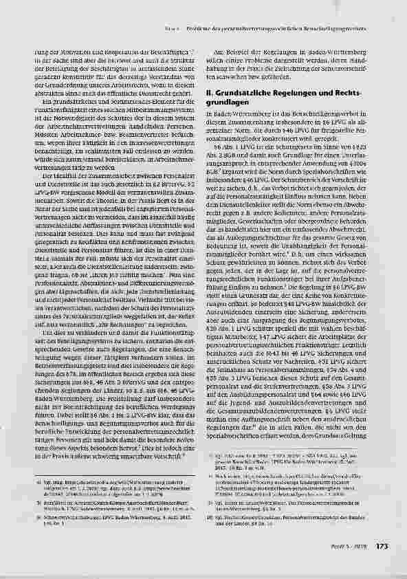 Vorschauseite 2: Probleme des personalvertretungsrechtlichen Benachteiligungsverbots