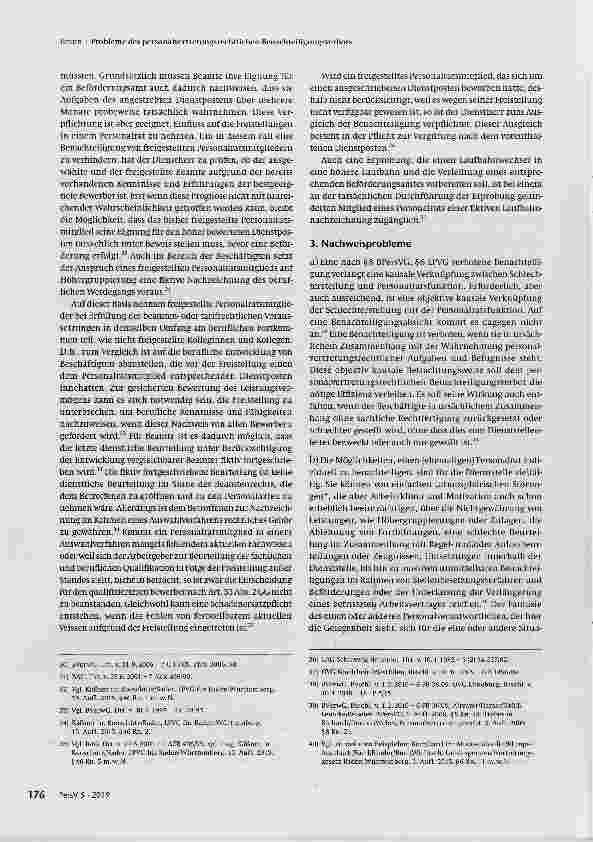 Vorschauseite 5: Probleme des personalvertretungsrechtlichen Benachteiligungsverbots