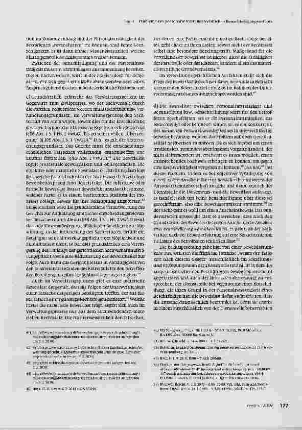 Vorschauseite 6: Probleme des personalvertretungsrechtlichen Benachteiligungsverbots