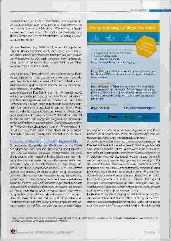 Vorschauseite 3: Pflegeethik in der Ausbildung - Grundlage professionellen Handelns