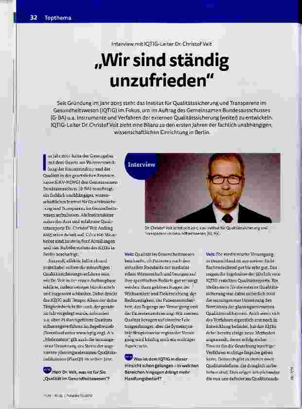 Vorschauseite 1: Wir sind Ständig unzufrieden