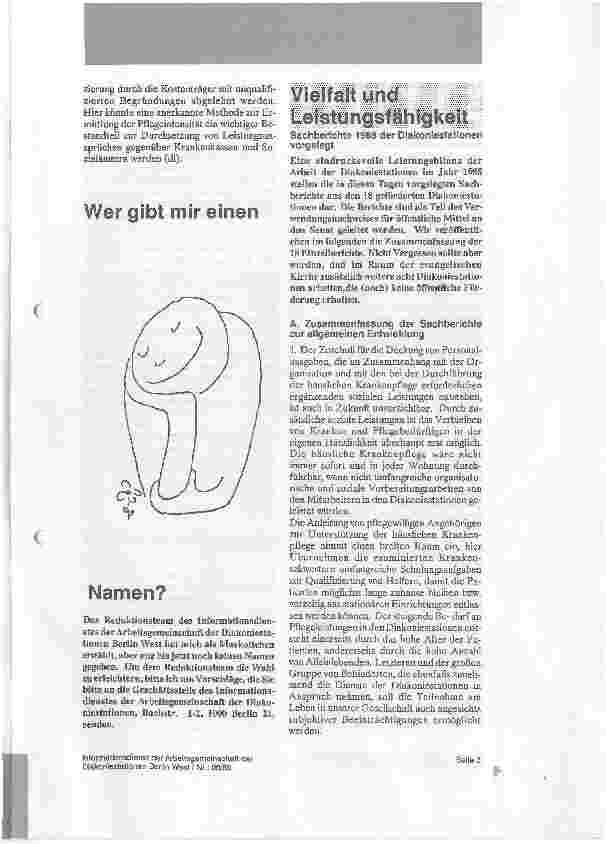 Vorschauseite 3: Die Krankenpflege wird intensiver Auswertung einer Patientenstatistik