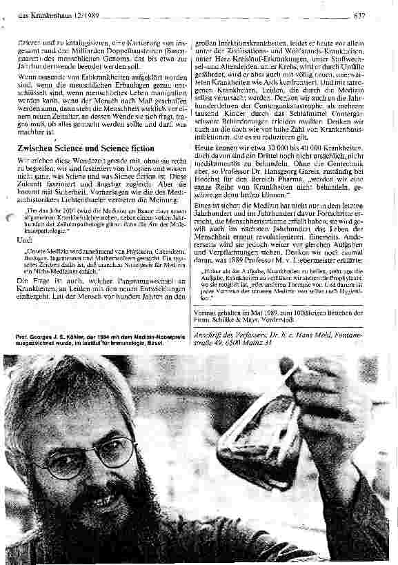 Vorschauseite 6: 100 Jahre Entwicklung in der Medizin (III)