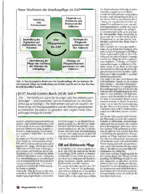 Vorschauseite 2: Pflegeprozessplanung kann billiger und besser sein Integration des FIM-Assessment