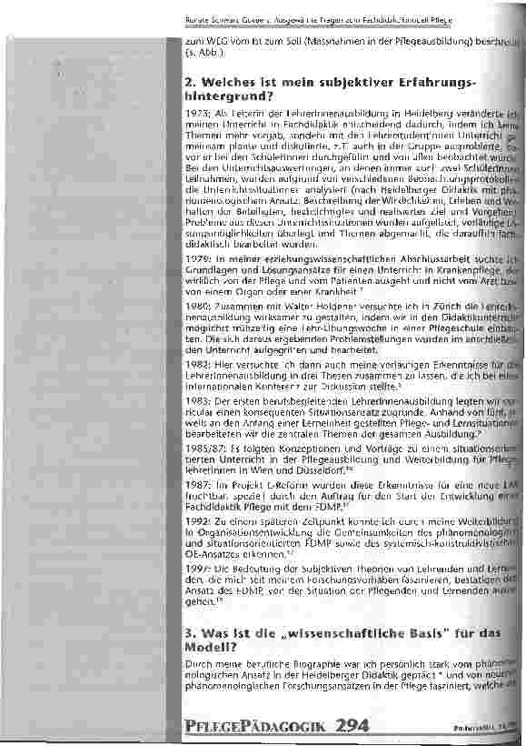 Vorschauseite 3: Ausgewählte Fragen zum Fachdidaktikmodell Pflege