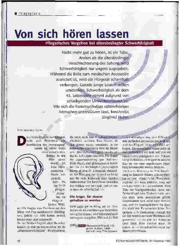 Vorschauseite 1: Von sich hören lassen