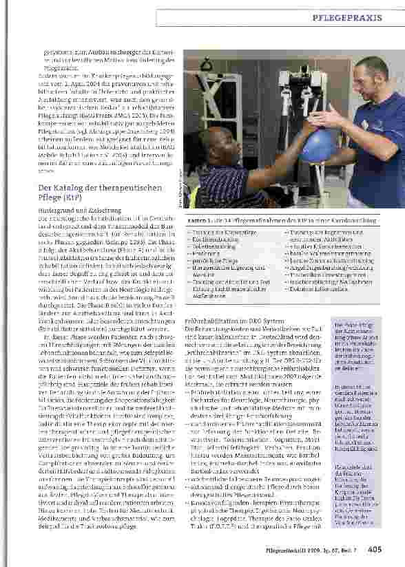 Vorschauseite 2: Entwicklungen und Inhalte der Pflege in der Rehabilitation