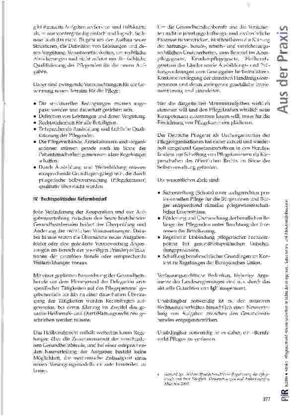 Vorschauseite 6: Pflegerecht und Patientensicherheit im Lichte der Delegations-, Substitutionsund Allokationsdiskussionen